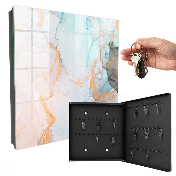 Key box Colorful marble