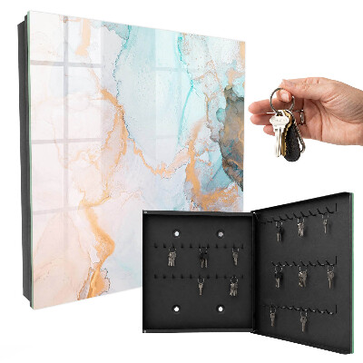 Key box Colorful marble