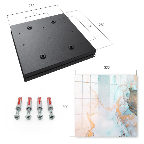 Key box Colorful marble