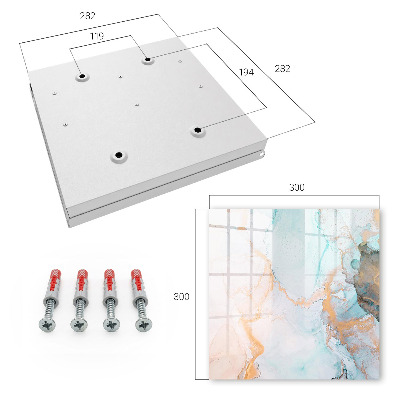 Key box Colorful marble