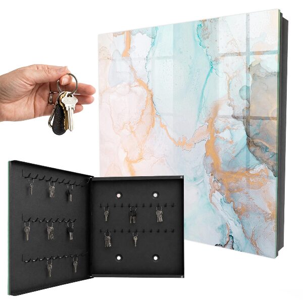 Key box Colorful marble