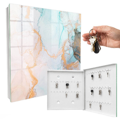 Key box Colorful marble