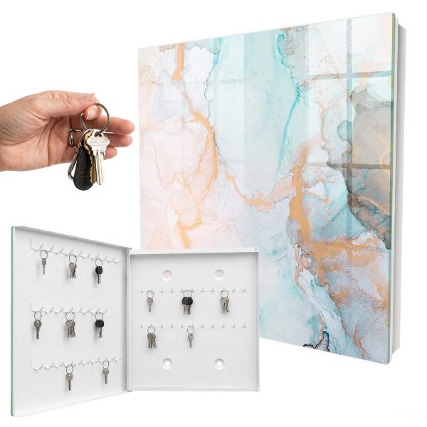 Key box Colorful marble