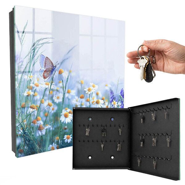 Key cabinet for wall Summer meadow