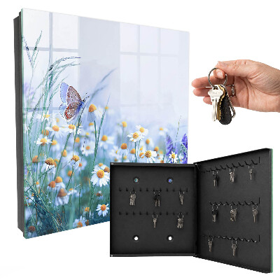 Key cabinet for wall Summer meadow
