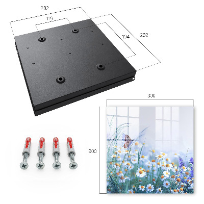 Key cabinet for wall Summer meadow