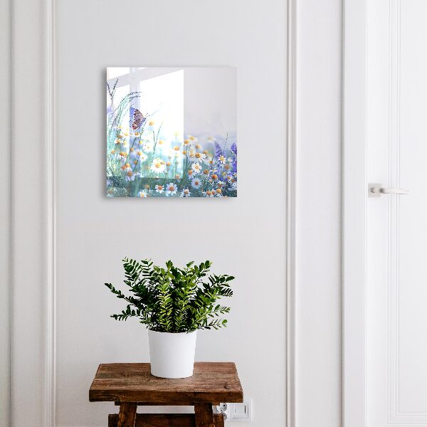 Key cabinet for wall Summer meadow