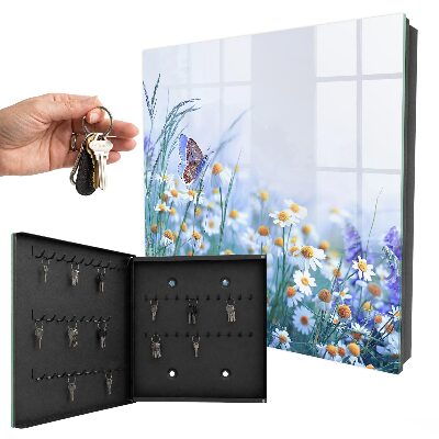Key cabinet for wall Summer meadow
