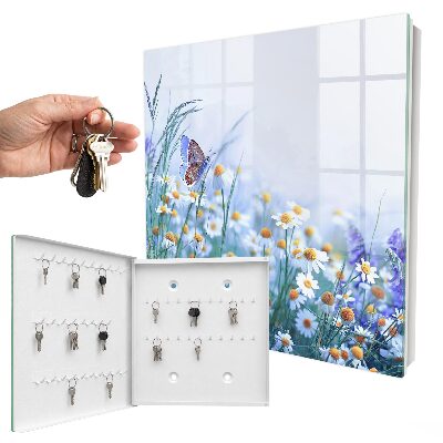 Key cabinet for wall Summer meadow