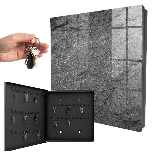 Key cabinet for wall Gray stone