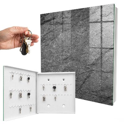 Key cabinet for wall Gray stone