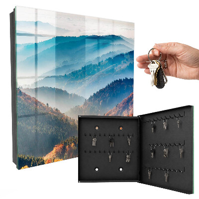 Key cabinet for wall Mountain landscape