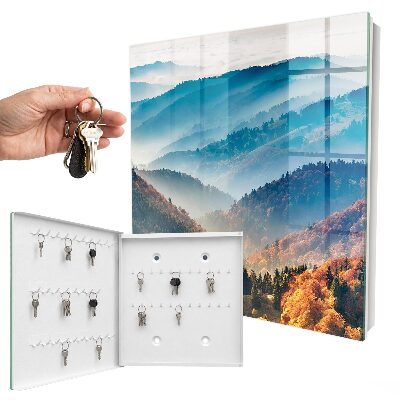 Key cabinet for wall Mountain landscape