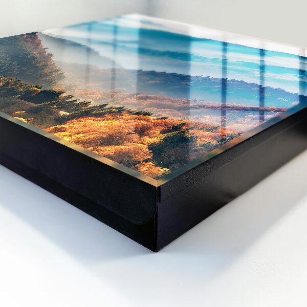Key cabinet for wall Mountain landscape