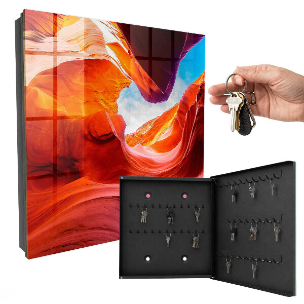 Key storage box Colorful rocks
