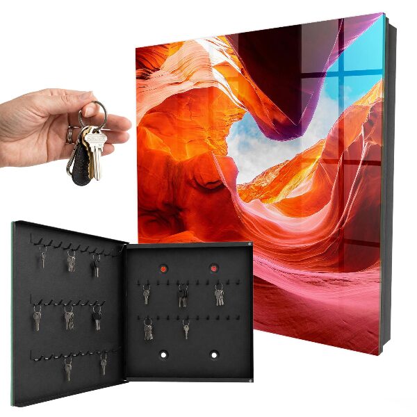 Key storage box Colorful rocks