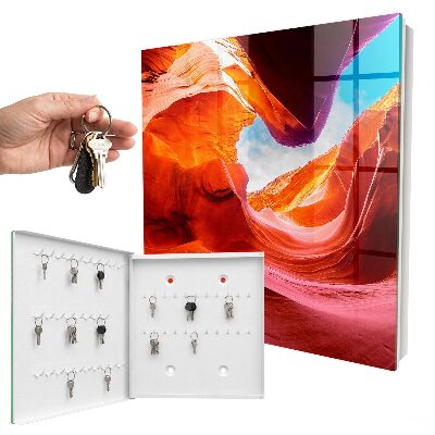 Key storage box Colorful rocks