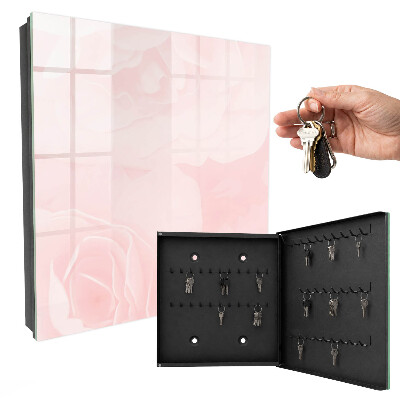 Key storage box Pastel roses
