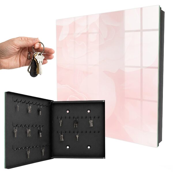 Key storage box Pastel roses
