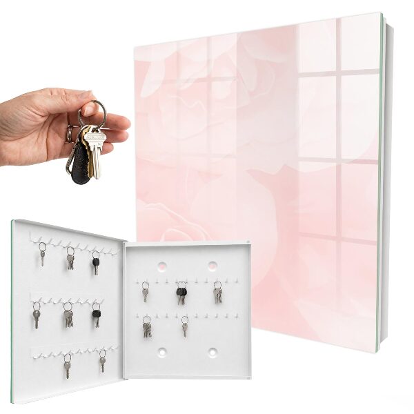 Key storage box Pastel roses