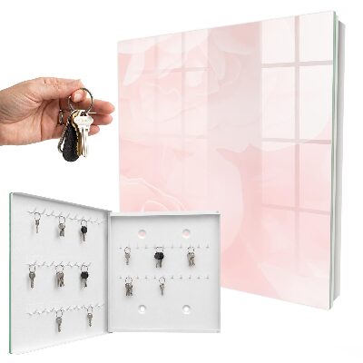 Key storage box Pastel roses