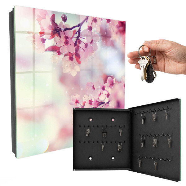 Key cabinet for wall The magic of flowers