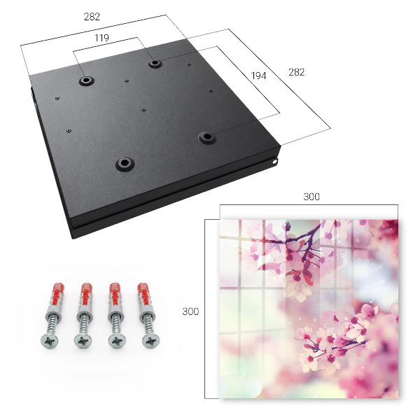 Key cabinet for wall The magic of flowers