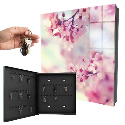 Key cabinet for wall The magic of flowers