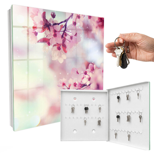 Key cabinet for wall The magic of flowers