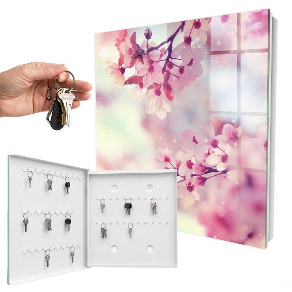 Key cabinet for wall The magic of flowers