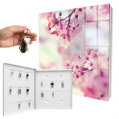 Key cabinet for wall The magic of flowers