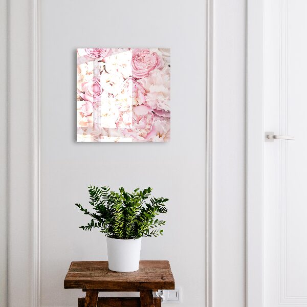 Key cabinet for wall Pastel flowers