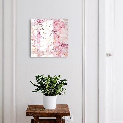 Key cabinet for wall Pastel flowers