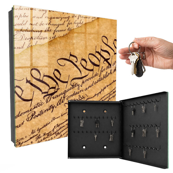 Key storage box Old document