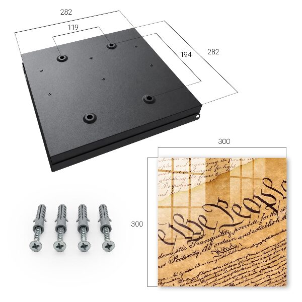 Key storage box Old document