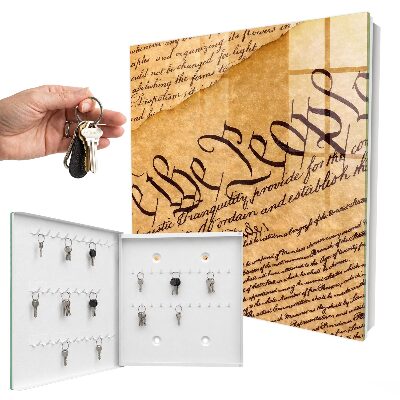 Key storage box Old document