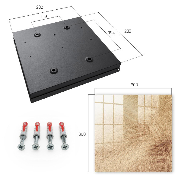 Key cabinet for wall Traces of foam