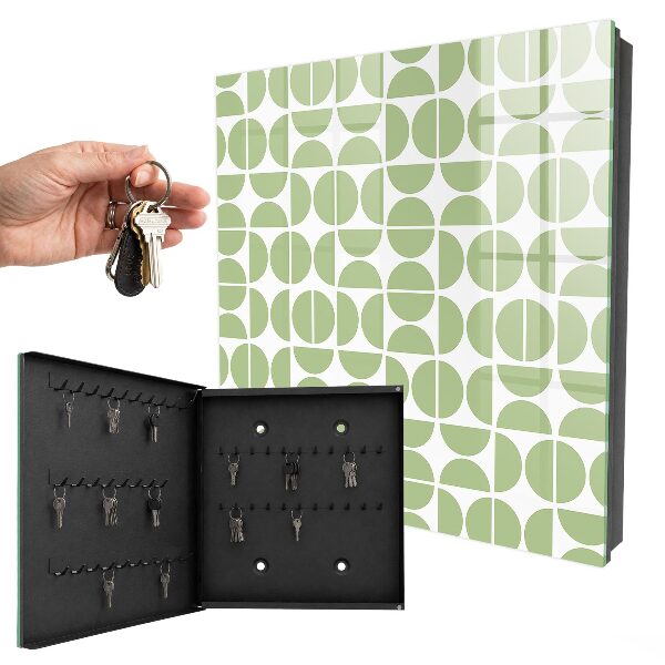 Key storage box Green geometry