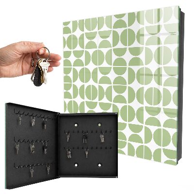 Key storage box Green geometry