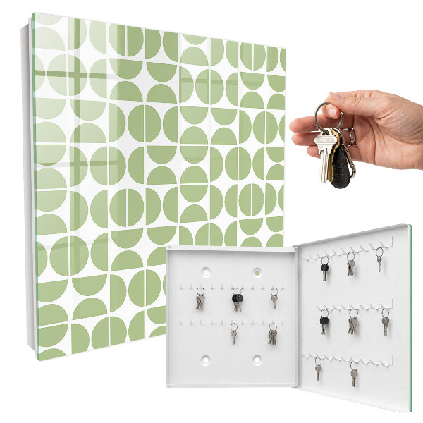 Key storage box Green geometry
