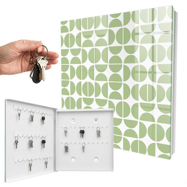 Key storage box Green geometry
