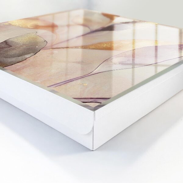 Key cabinet for wall Pastel leaves