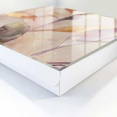 Key cabinet for wall Pastel leaves
