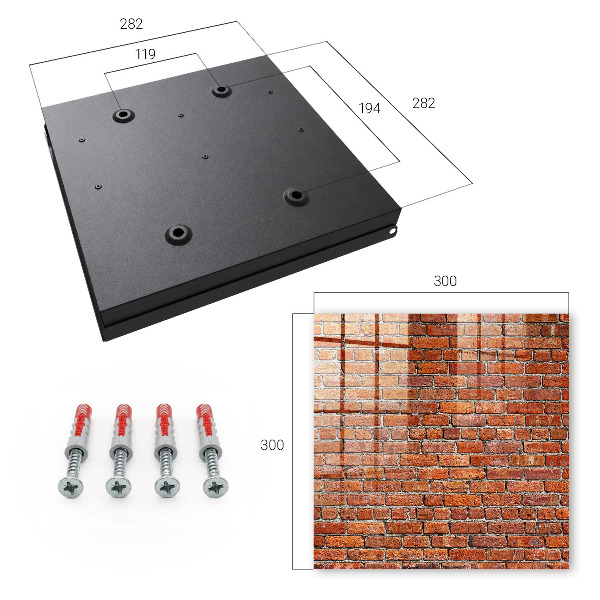Key storage box Brick wall