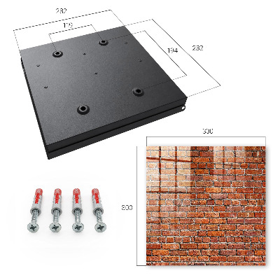 Key storage box Brick wall
