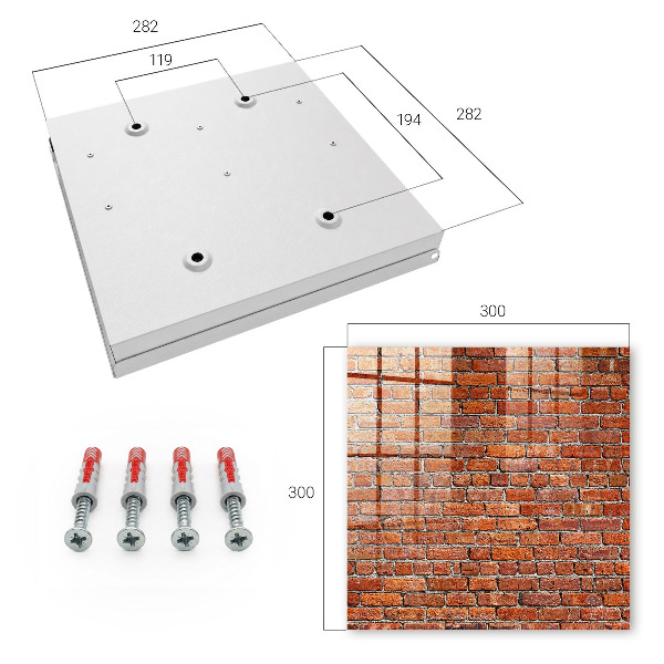 Key storage box Brick wall