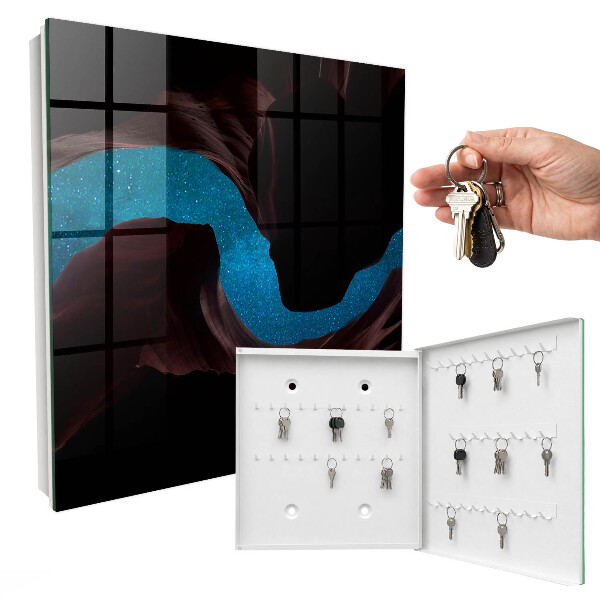 Key cabinet for wall Space rocks