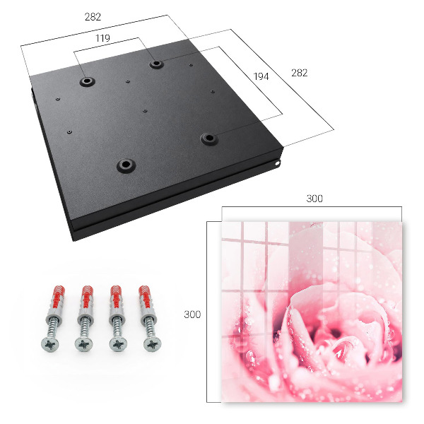 Key cabinet for wall Pink delicacy