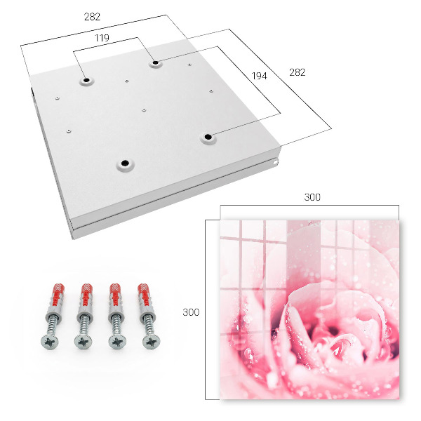 Key cabinet for wall Pink delicacy