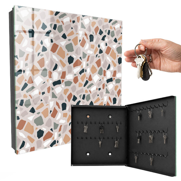 Key storage box Stone mosaic